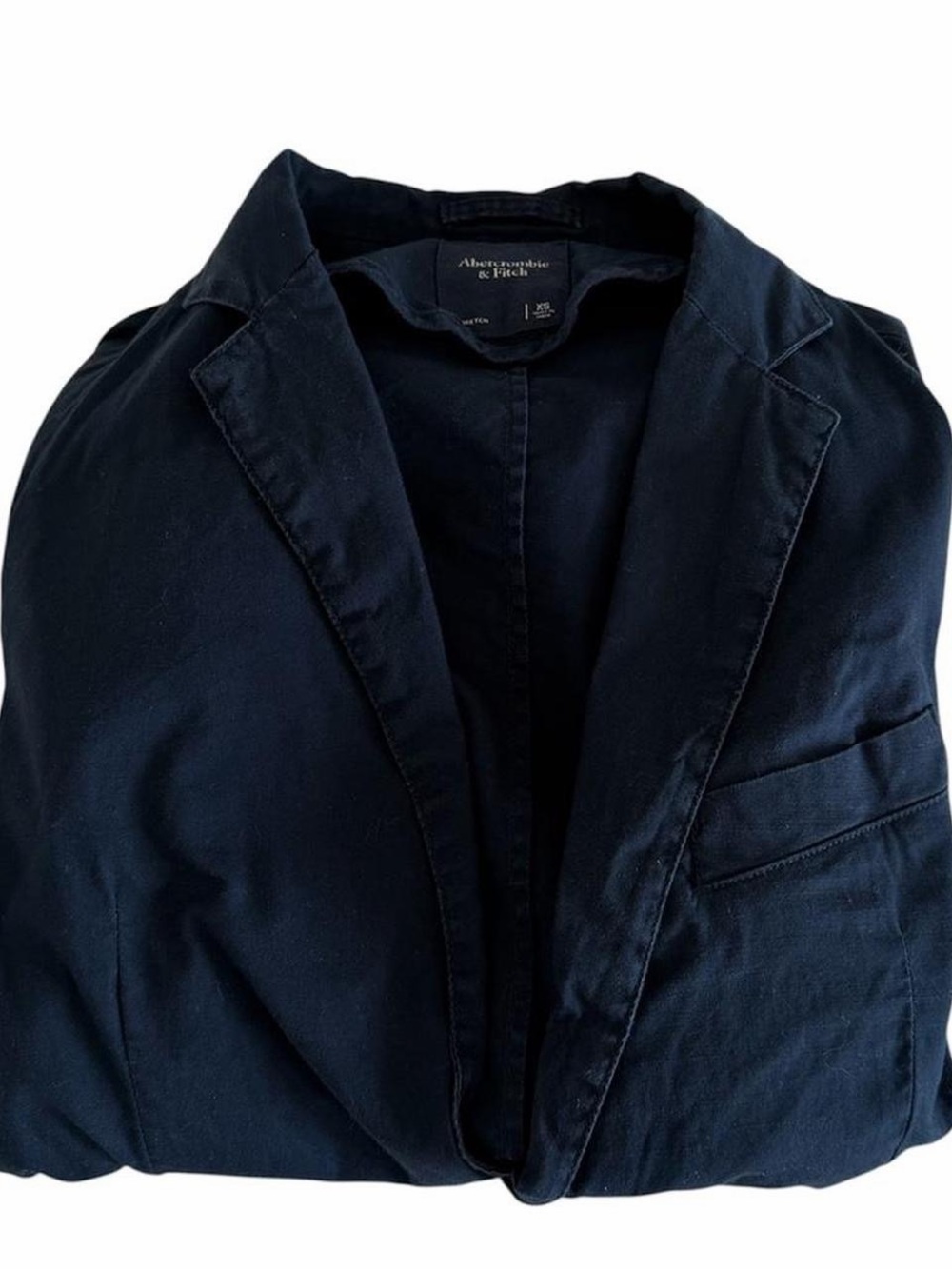 Navy Abercrombie & Fitch Stretch Blazer (XS) - Picture 6 of 7